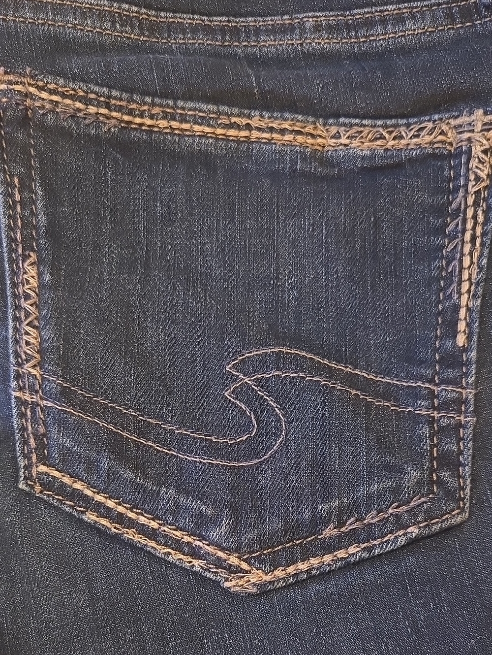Silver Jeans Elyse Straight 27/30 Dark Blue